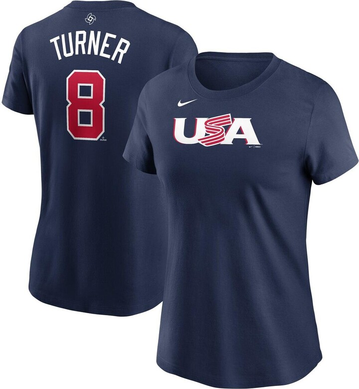 Nike Women's Trea Turner Navy Usa Baseball 2023 World Baseball