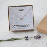 Thumbnail for your product : Wedding in a Teacup Butterfly Or Bee Necklace On Personalised Gift Card