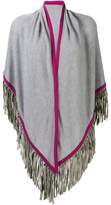 Thumbnail for your product : Antonia Zander fringe poncho scarf