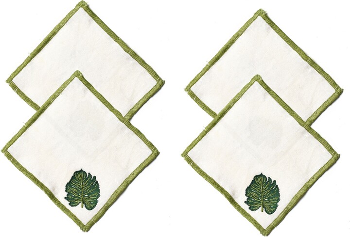 Coton Colors Palm Cocktail Napkins, Set of 4