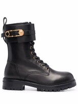 Thumbnail for your product : Versace Medusa Pin lace-up boots