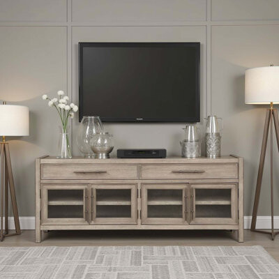 Ivy Bronx 65 inch TV Stand Console No Assembly Required