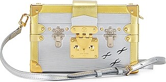 Louis Vuitton White And Black Leather Petite Malle Malletage Bag Charm Gold  Hardware Available For Immediate Sale At Sotheby's
