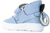 Thumbnail for your product : MSGM strap front hi-tops