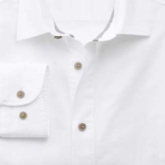 Charles Tyrwhitt Slim fit cutaway collar popover white shirt