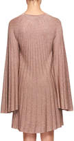 Thumbnail for your product : Chloé Bell-Sleeves Lurex® Pleated Mini Dress