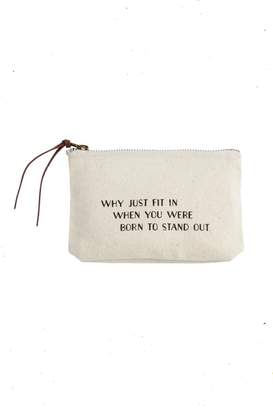 Mud Pie Stand-Out-Sentiment Canvas Pouch
