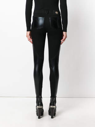 Versace Eco-Leather skinny jeans
