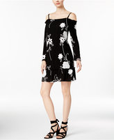 Thumbnail for your product : INC International Concepts Embroidered Cold-Shoulder Dress, Only at Macy's