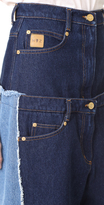 Thumbnail for your product : Natasha Zinko High Waist Double Jeans