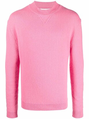 pink crew neck jumper