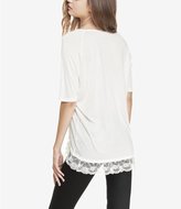Thumbnail for your product : Express Lace Hem Trapeze Tee