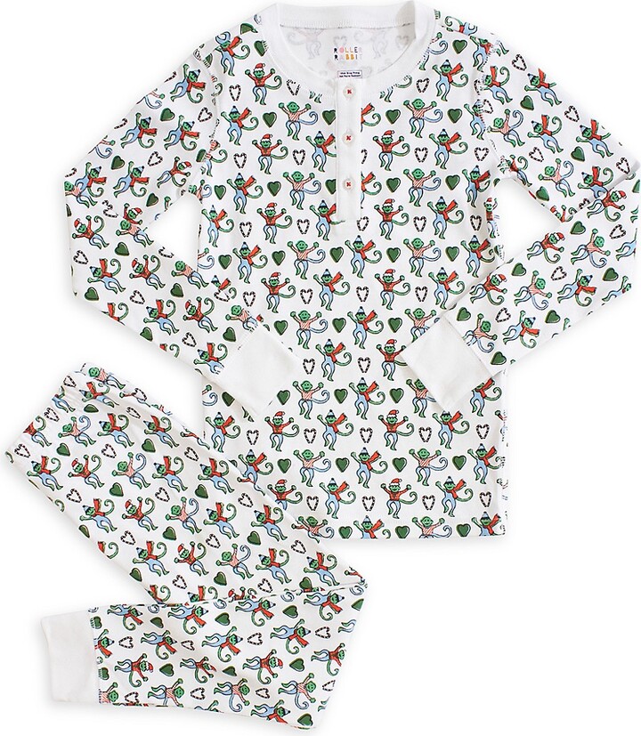 Roller Rabbit Baby's, Little Kid's & Kid's Merry Monkey Pajama Shirt ...
