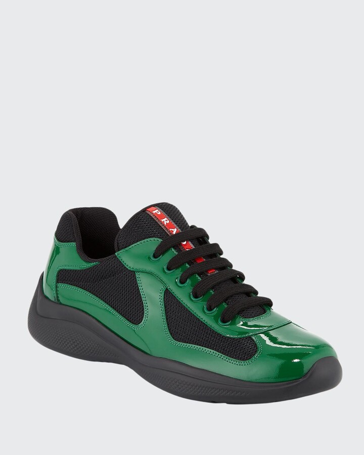 green pradas sneakers