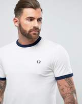 Thumbnail for your product : Fred Perry Slim Fit Sports Authentic Ringer T-Shirt In White