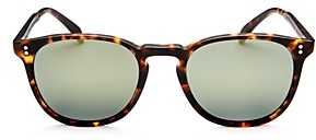 Oliver Peoples Finley Esq Polarized Round Sunglasses, 51mm