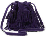 Thumbnail for your product : Polo Ralph Lauren Fringe Suede Mini Bucket Bag