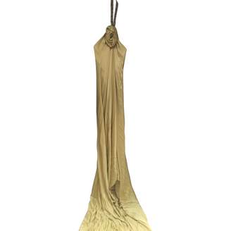 Marchesa Yellow Silk Dress for Women