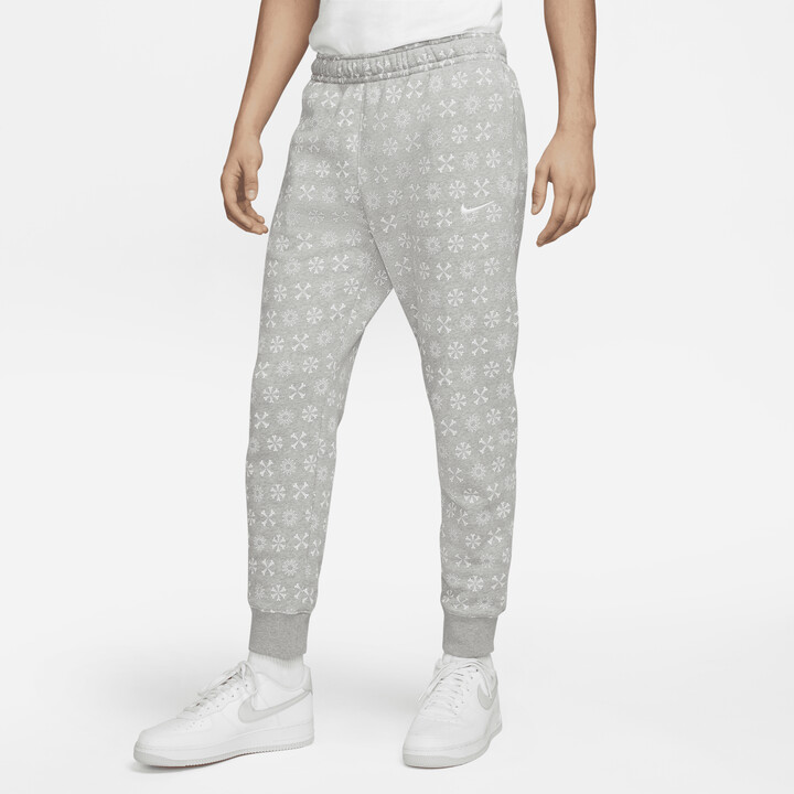 Nike Men's Sportswear Club Fleece Monogram Jogger Pants in Grey - ShopStyle
