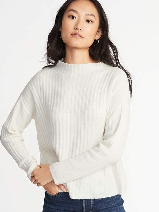 Old Navy Mock-Neck Rib-Knit Sweater for 