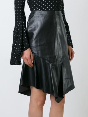Givenchy leather peplum skirt