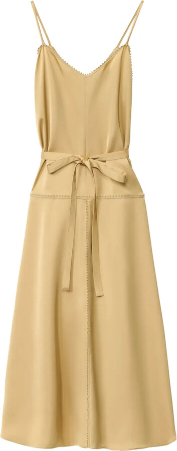Fabiana Filippi Satin Slip Dress