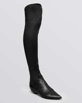 Thumbnail for your product : Sigerson Morrison Pointed Toe Over The Knee Wedge Boots - Gan