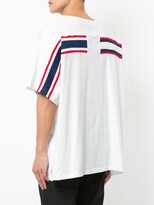 Thumbnail for your product : Facetasm striped patch T-shirt