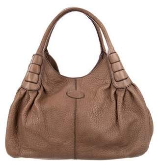 Tod's Grained Leather Hobo