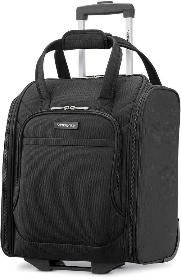 samsonite lineate underseat carry on boarding bag with spinner wheels