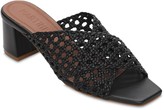 Thumbnail for your product : Souliers Martinez 50mm Woven Metallic Leather Mules