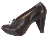 Thumbnail for your product : CNC Costume National Leather Semi Pointed-Toe Pumps