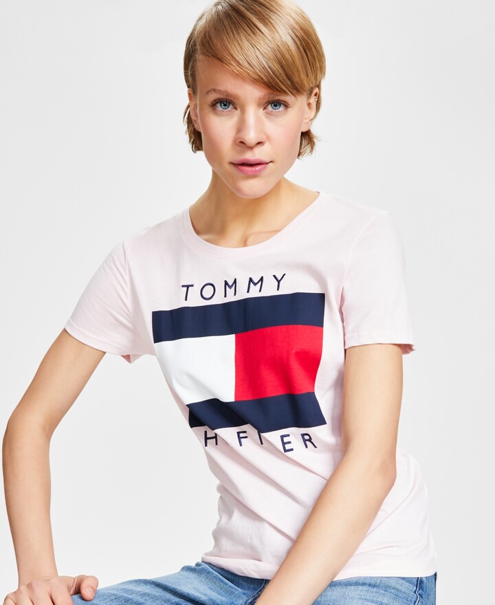 Tommy Hilfiger Women's Cotton Logo T-Shirt - ShopStyle