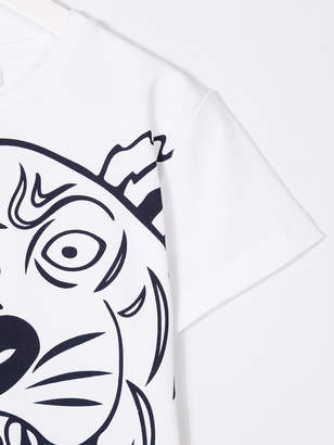 Kenzo Kids tiger head print T-shirt
