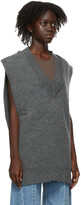 Thumbnail for your product : Maison Margiela Grey Knit Décortiqué Vest