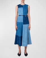 Thumbnail for your product : Akris Punto Patchwork Denim Midi Dress