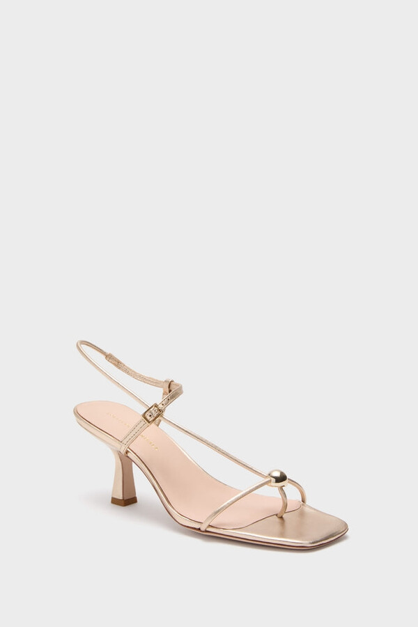 Loeffler Randall Champagne Metallic Triana Heels
