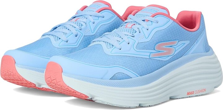 Skechers Max Cushioning Endeavour Galloway Women's Shoes Blue/Coral : 5.5 B - Medium Rubber/Textile