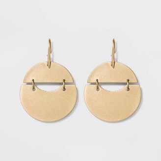Universal Thread Rounded Shaky Drop Earrings - Universal ThreadTM Gold