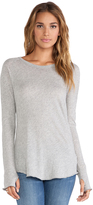 Thumbnail for your product : Enza Costa Tissue Jersey Long Sleeve Raglan