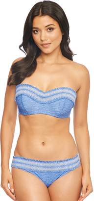 Figleaves Rhode Island Smock Underwired Bandeau Bikini Top