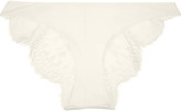 Thumbnail for your product : La Perla Pizzo lace and satin-jersey briefs