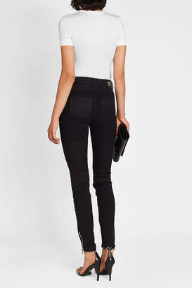 Versace Stud-Embellished Skinny Jeans