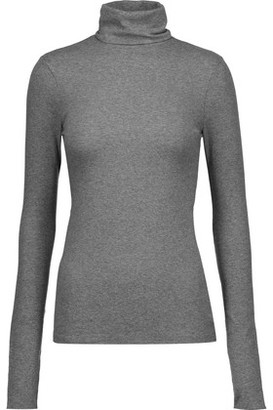 J Brand Centro Ribbed Stretch-Cotton Turtleneck Sweater