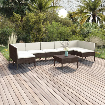 Lawenda 8 Piece Sectional Seating Group with Cushions