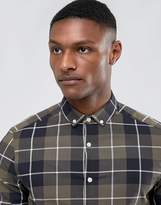 Thumbnail for your product : ASOS DESIGN Tall stretch slim twill check shirt