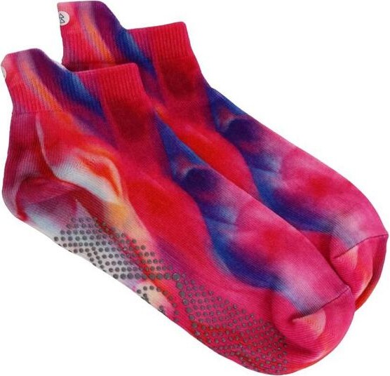 Yoga Design Lab Premium Yoga Grip Ankle Socks Youth Small Rose