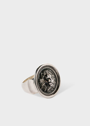 Paul Smith Oxidised Silver 'Loewenkind' Lion Medallion Ring by Nana Fink -  ShopStyle Men's Grooming