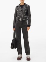 Thumbnail for your product : Acne Studios Mock Smooth-leather Biker Jacket - Black