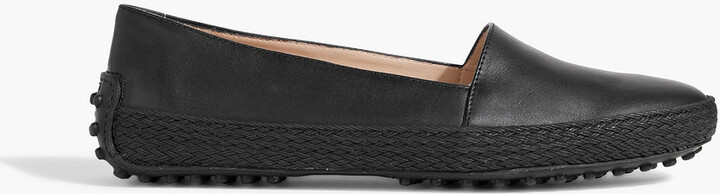 Tod's Gommino leather espadrille loafers